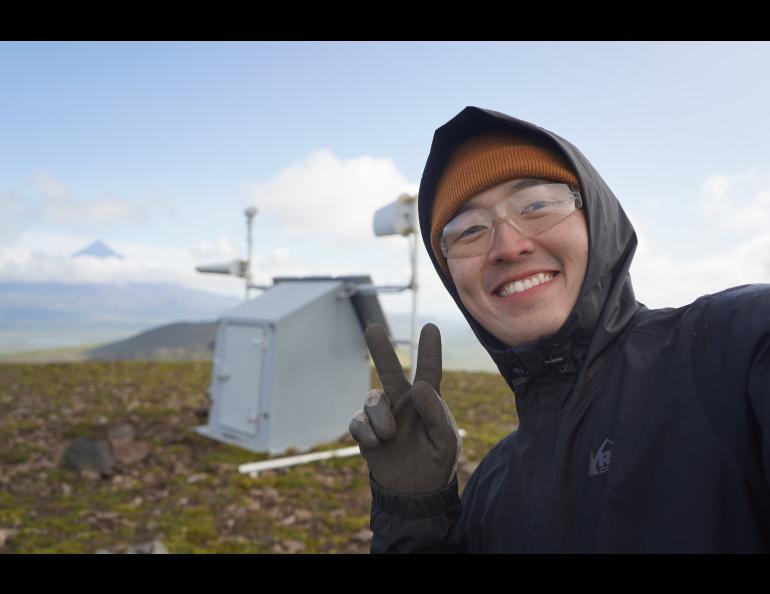 Darren Tan at a seismology station. Photo courtesy Darren Tan.